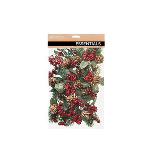 Picture of Picks with Pine cones and berry clusters