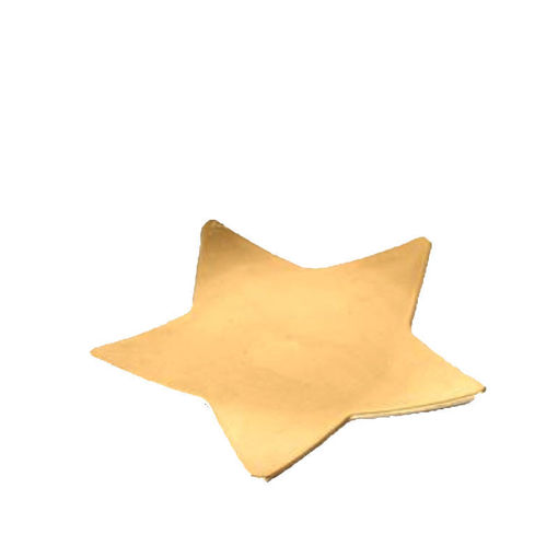Picture of Mila Deco Plate  - Star - Gold d25cm