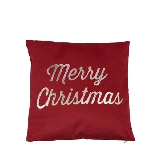 Picture of Pillow  - Merry Christmas  - red - 45cm 45cm