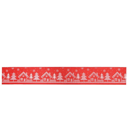Picture of Ribbon - Festive House - Red - 63mm x 9m