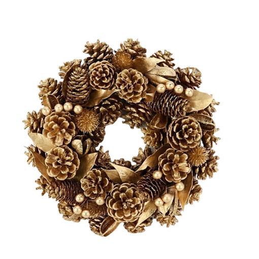 Picture of Wreath - Christmas Spirit -Gold -  d30cm x h9cm