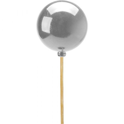 Picture of Bauble on stick Pick - Silver