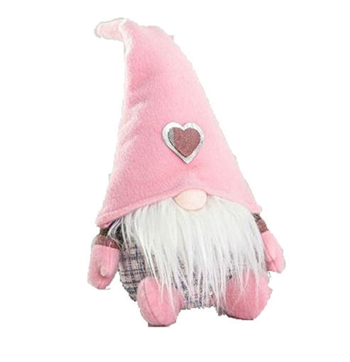Picture of Fabric Sitting  Elf | Pink | 30cm
