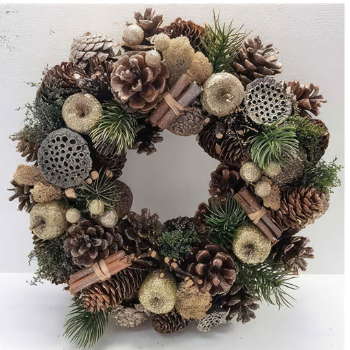 Picture of Golden Fruits Wreath | 30cm