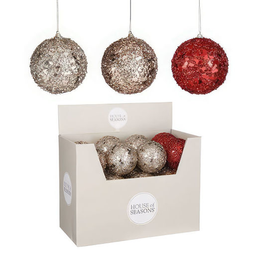 Picture of Bauble Unbreakable | Red Copper Champagne | Assorted | L