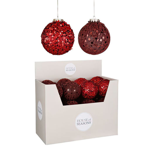 Picture of Bauble Unbreakable | Red | Assorted | L