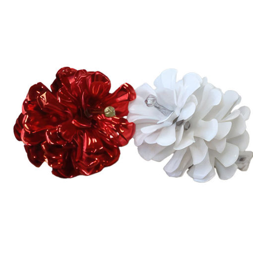 Picture of Pinecone Set | Red and White | 10cm