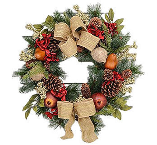 Picture of Wreath fruit and cones 43cm