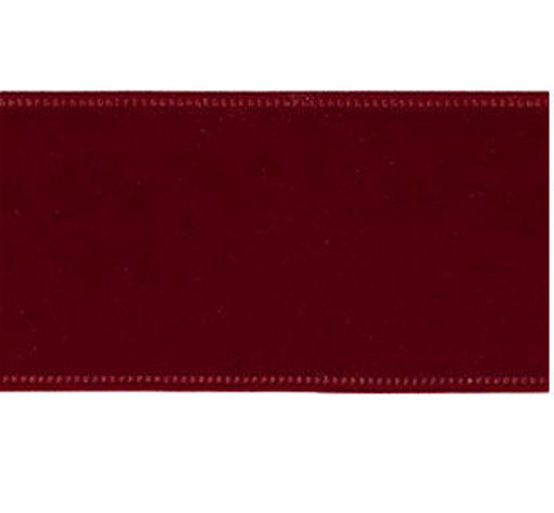 Picture of Ribbon Velvet Burgundy 2.5" x 10yd