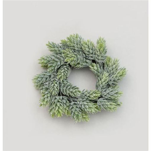 Picture of Frosted Cone Pine Wreath | 20cm