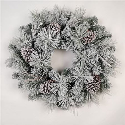 Picture of Frosted Pine/Cone Wreath | 24"