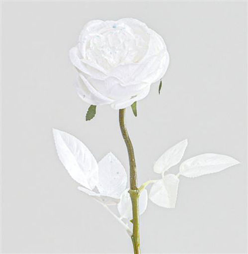 Picture of Sequin Rose Spray | White | 59cm