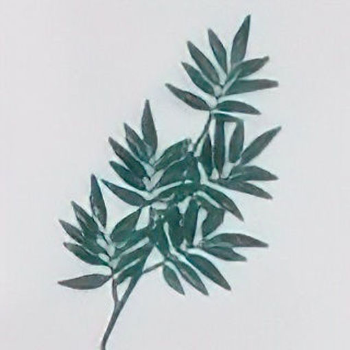 Picture of Glitter Leaf Spray | Emerald | 80cm