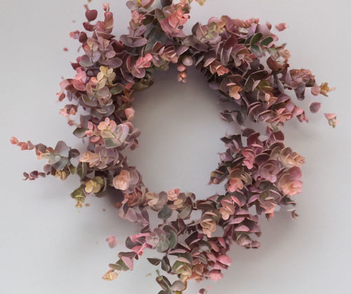 Picture of Eucalyptus Wreath | 40cm | Green Pink